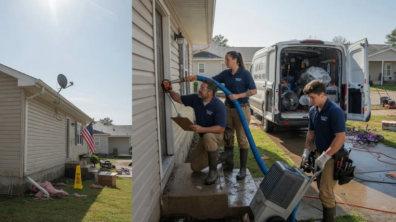Ceiling Water Damage Restoration in Lansing, KS near me